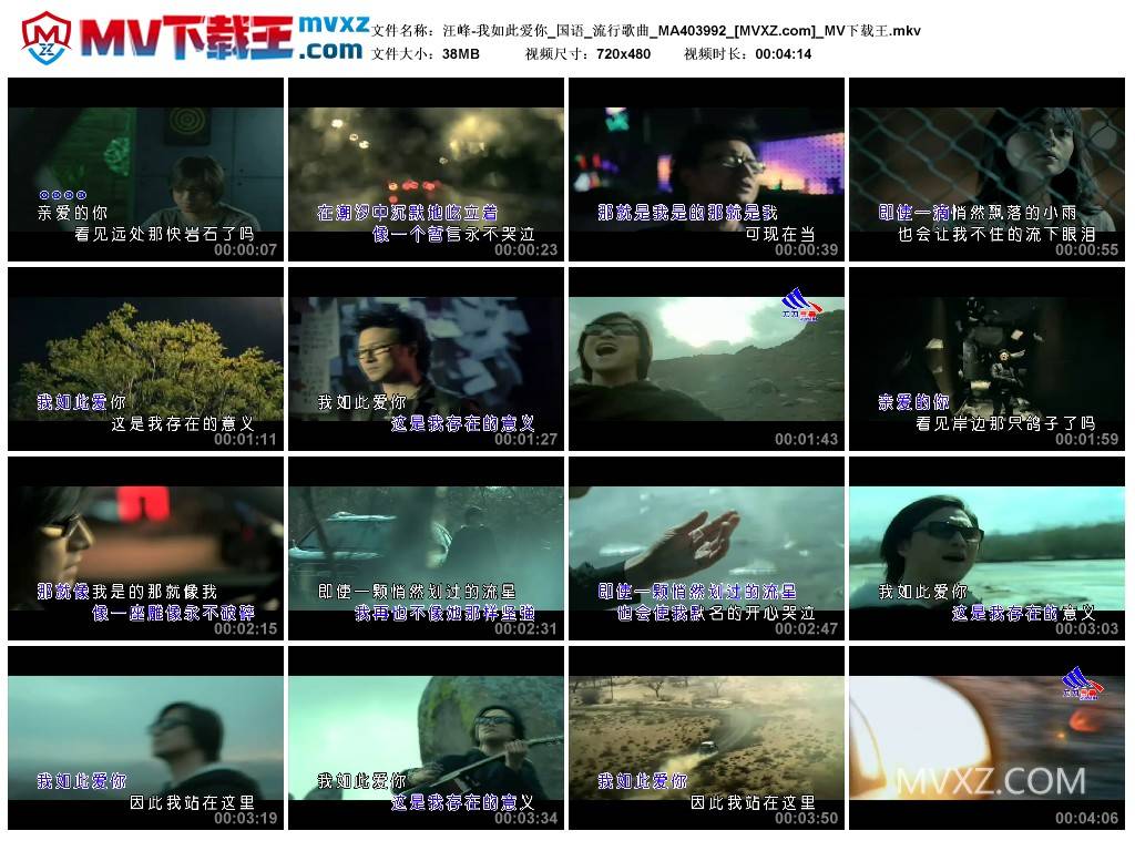 汪峰-我如此爱你_国语_流行歌曲_MA403992